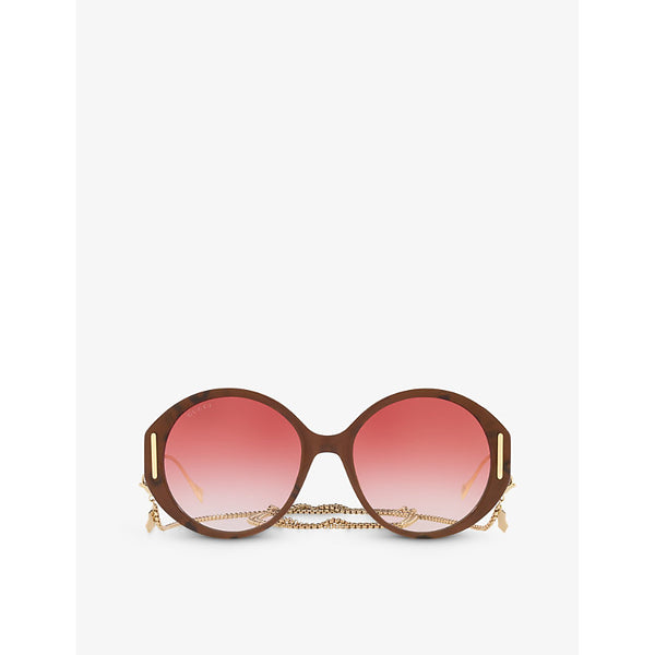 Gucci GG1202S round-frame acetate sunglasses