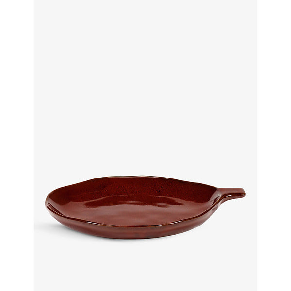 Serax La Mère irregular side-handle stoneware plate 17cm