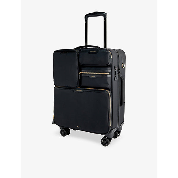 Anya Hindmarch Short-Haul four-wheel recycled-nylon luggage case | Anya Hindmarch