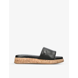  Carvela Cloud logo-embellished flat leather mules