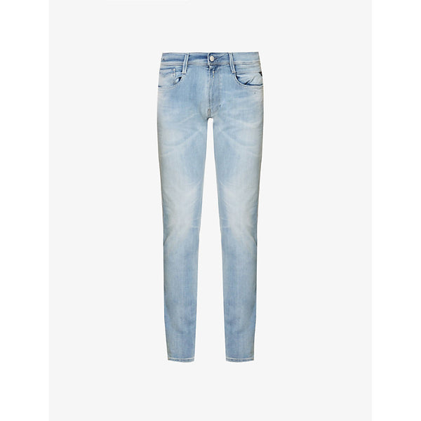  Replay Anbass Hyperflex tapered-leg slim-fit stretch-denim jeans