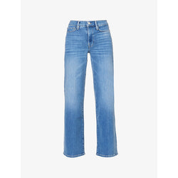  Frame Le Palazzo wide-leg slim-fit stretch-denim jeans