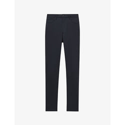  Reiss Deep slim-leg mid-rise stretch-denim jeans