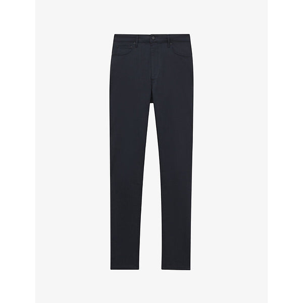  Reiss Deep slim-leg mid-rise stretch-denim jeans