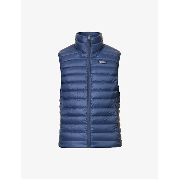 Patagonia Padded brand-patch recycled-nylon down gilet