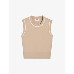  Claudie Pierlot Striped sleeveless knitted jumper