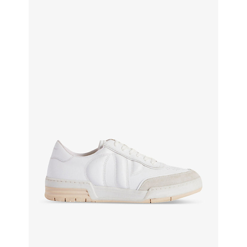 Womens Claudie Pierlot Arcade leather low-top trainers