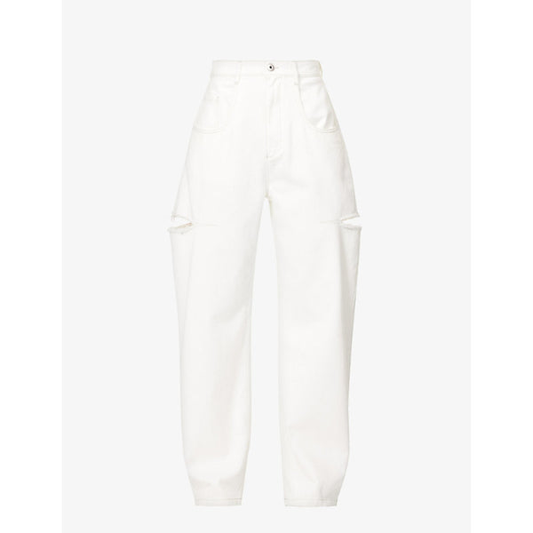 Maison Margiela Icons cut-out straight-leg high-rise jeans