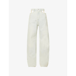  Maison Margiela Decortique cut-out straight-leg high-rise jeans