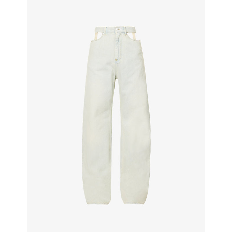  Maison Margiela Decortique cut-out straight-leg high-rise jeans