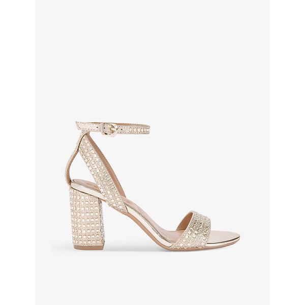 Carvela Kianni jewel-embellished faux-leather heeled sandals | Carvela