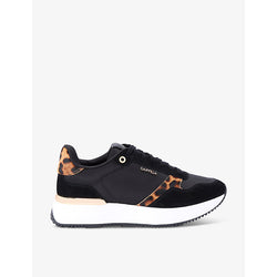 Carvela Flare animal-print leather low-top trainers