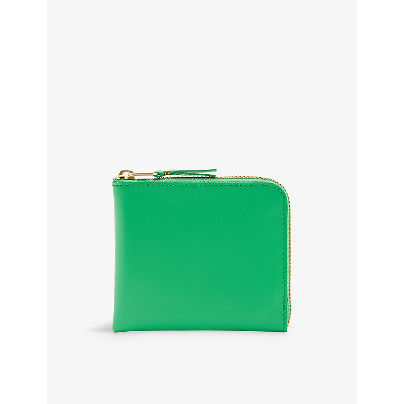  Comme Des Garcons Half-zip leather wallet