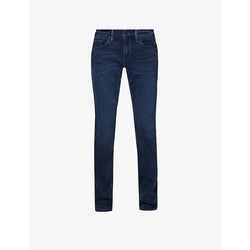  Paige Lennox belt-loop slim-fit stretch-denim jeans