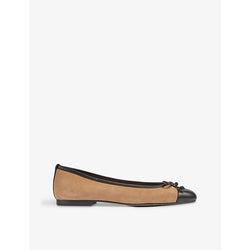 Lk Bennett Kara bow-embellished leather flats