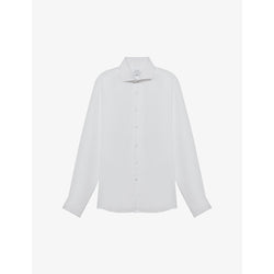  Reiss Ruban regular-fit long-sleeve linen shirt