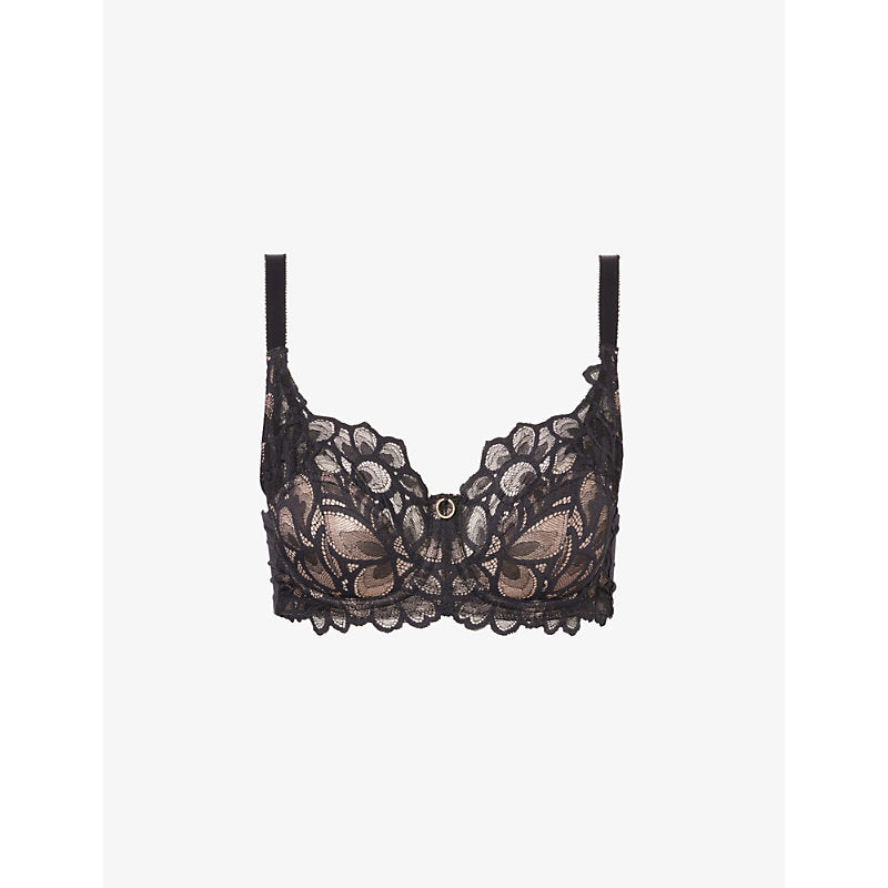  Panache Allure lace-embroidered stretch-woven bra