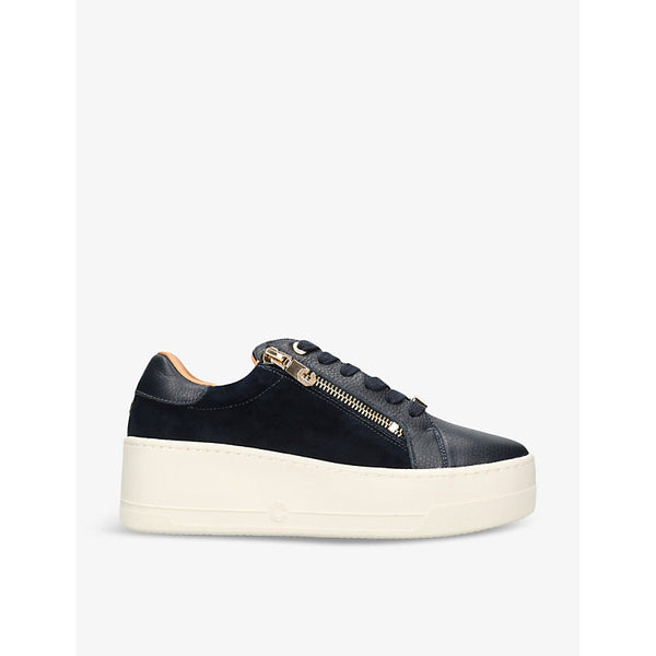 Carvela Connected Zip leather low-top trainers | Carvela