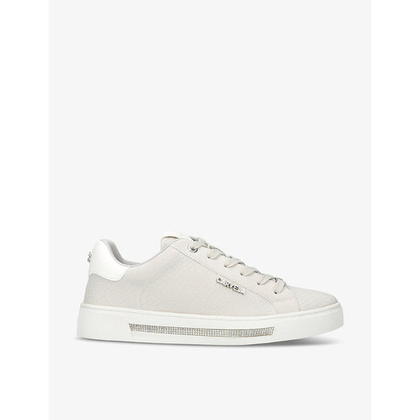  Carvela Diamond logo-embellished faux-leather low-top trainers