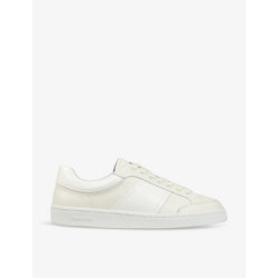 Sandro Retro panelled leather low-top trainers