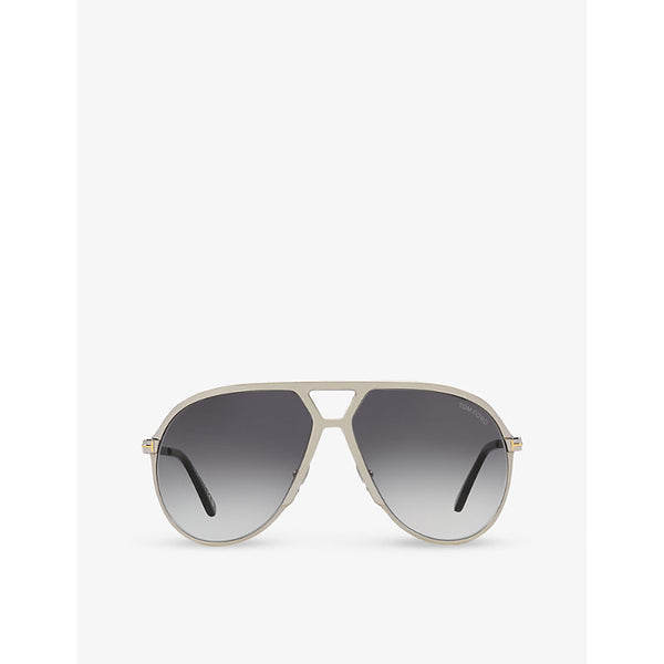  Tom Ford TR001674 Xavier aviator-frame metal sunglasses