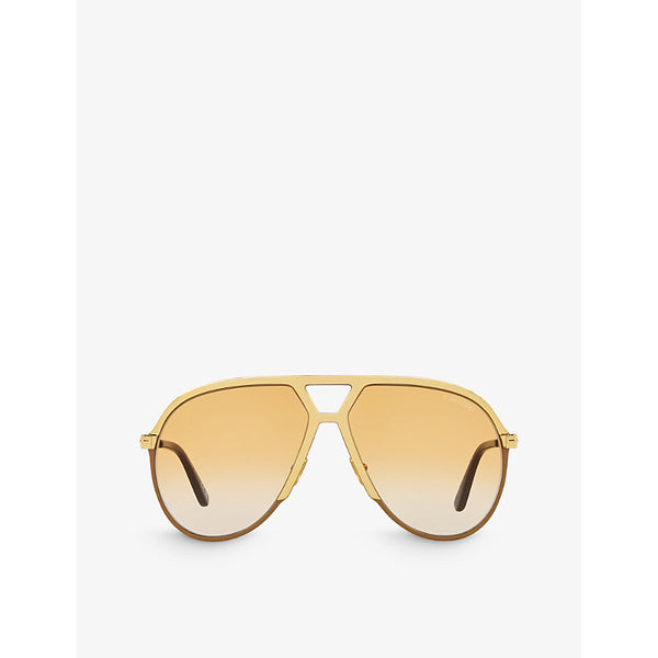 Tom Ford TR001674 Xavier aviator-frame metal sunglasses