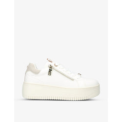 Kg Kurt Geiger Leslie side-zip platform faux-leather low-top trainers