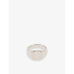 Serge Denimes Signet polished sterling-silver ring