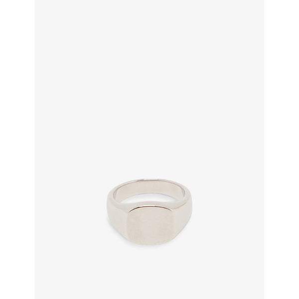 Serge Denimes Signet polished sterling-silver ring