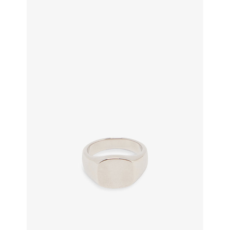 Serge Denimes Signet polished sterling-silver ring