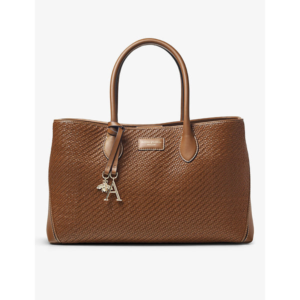 Aspinal Of London London interwoven leather tote bag