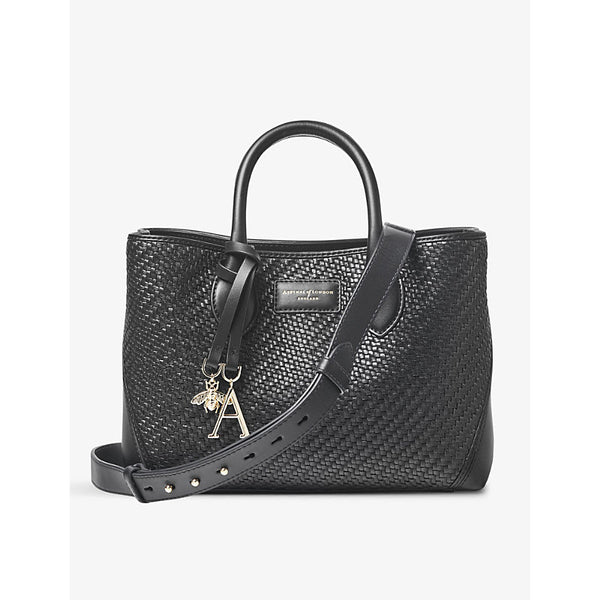  Aspinal Of London London medium interwoven leather tote bag