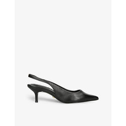 Carvela Symmetry sling-back suede heeled courts