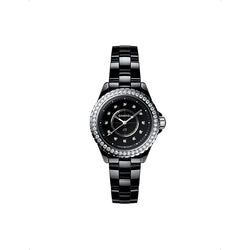 Chanel H6419 J12 steel, ceramic and 1.21ct diamond quartz watch