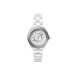 Chanel H6418 J12 steel, ceramic and 1.21ct diamond quartz watch