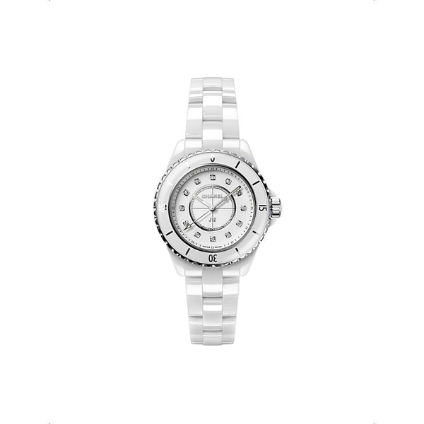 Chanel H5703 J12 steel, ceramic and 0.06ct diamond quartz watch