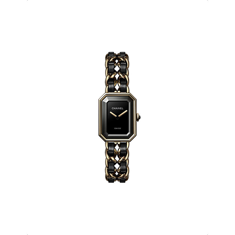 Chanel H6951 Première Édition Originale 18ct yellow-gold, steel and leather quartz watch