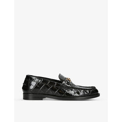 Versace Medusa croc-embossed leather loafers