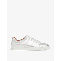 Whistles Koki metallic-leather low-top trainer