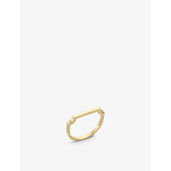 Monica Vinader Signature Thin 18ct yellow gold-plated vermeil sterling silver ring