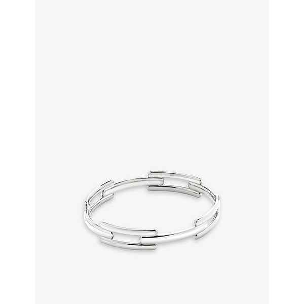 Monica Vinader Signature recycled sterling-silver link bangle