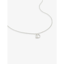 Monica Vinader D letter-charm recycled sterling-silver pendant necklace