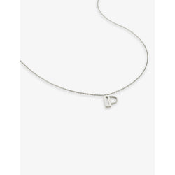 Monica Vinader P letter-charm recycled sterling-silver pendant necklace