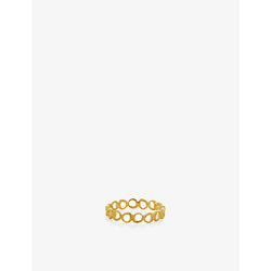 Monica Vinader Nura open-shape 18ct yellow gold-plated vermeil sterling-silver stacking ring