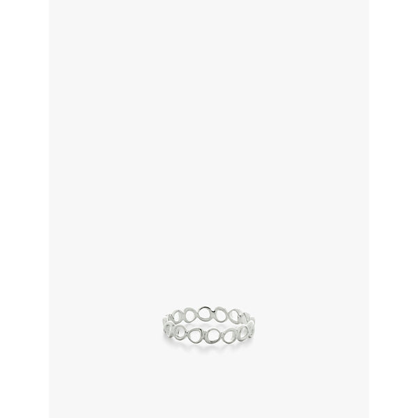 Monica Vinader Nura open-shape recycled sterling-silver stacking ring