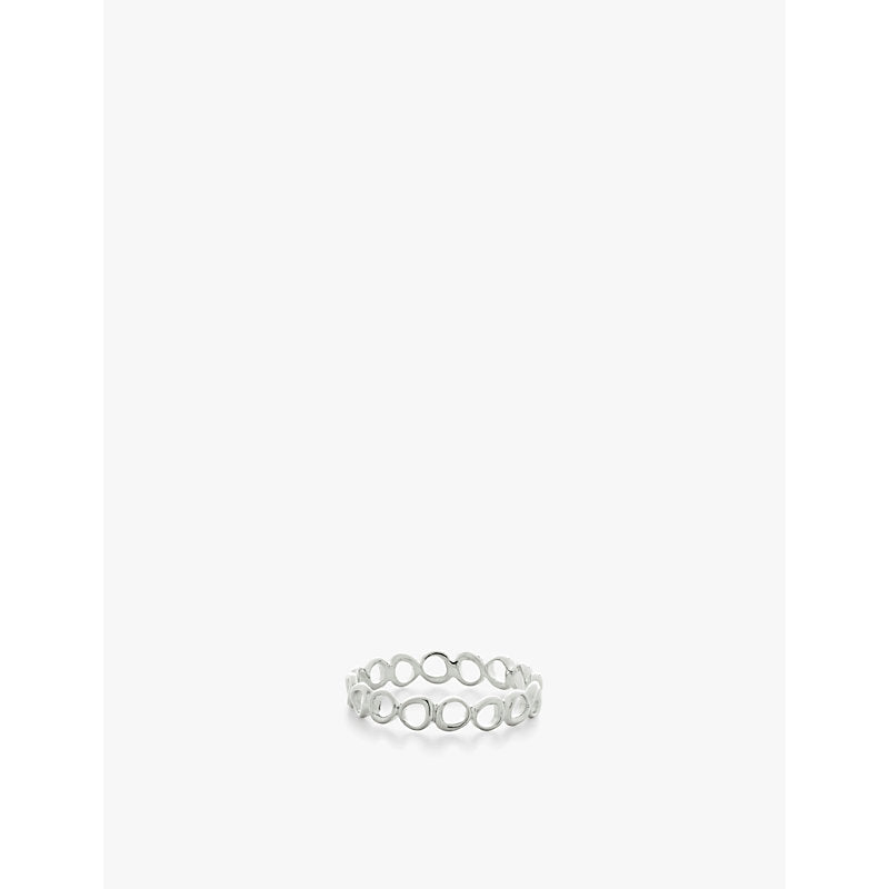 Monica Vinader Nura open-shape recycled sterling-silver stacking ring