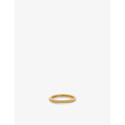 Monica Vinader Heirloom 18ct yellow gold-plated vermeil sterling-silver stacking ring