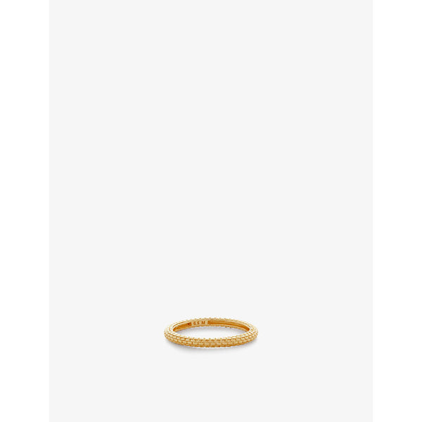 Monica Vinader Heirloom 18ct yellow gold-plated vermeil sterling-silver stacking ring