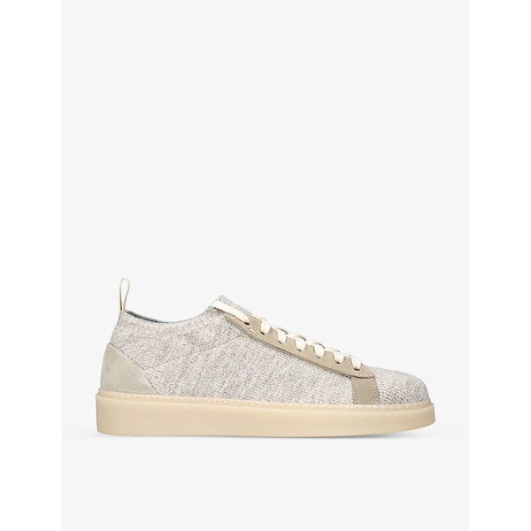  Eleventy Tennis chunky-sole suede mid-top trainers