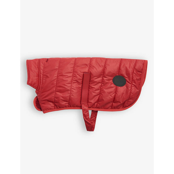 Barbour Baffle logo-patch quilted-shell dog coat